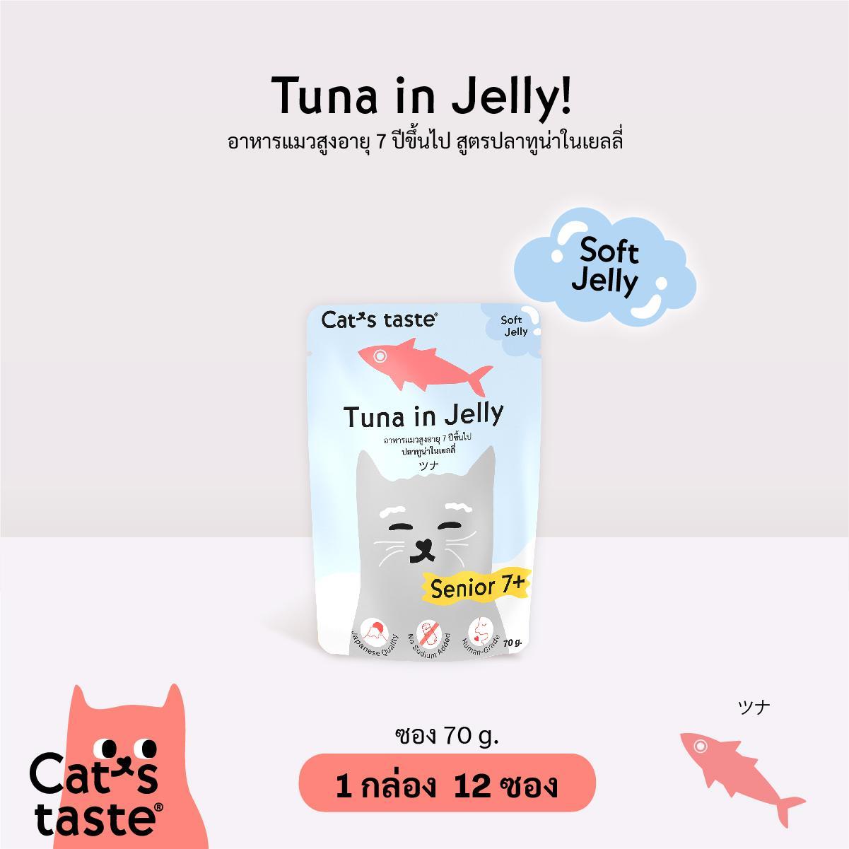 [ขายปลีก] Cat's Taste อาหารเปียกแมว แคทเทส ขนาดซอง 70-75 กรัม