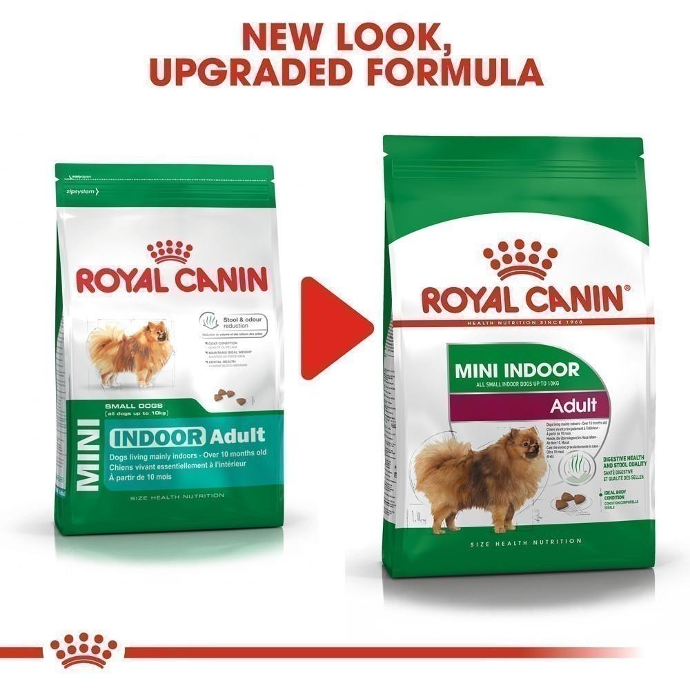 [1.5kg.] Royal Canin Mini Indoor Adult ขนาด 1.5 กก. อาหารเม็ดสุนัขโต พันธุ์เล็ก เลี้ยงในบ้าน อายุ 10 เดือน-  8 ปี (Dry Dog Food, โรยัล คานิน)