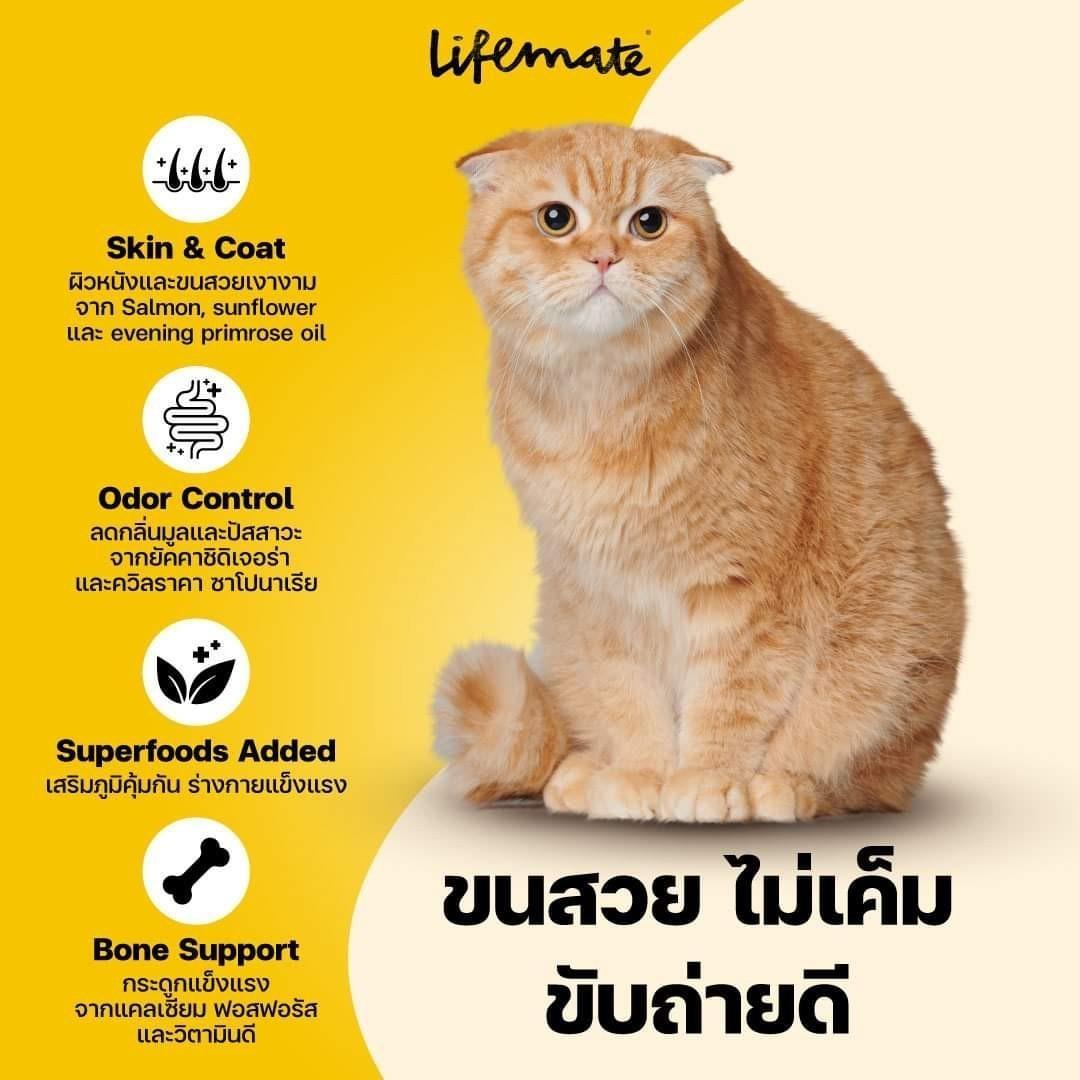 Lifemate Grainfree Holistic wellness อาหารแมวไลฟ์เมท ปราศจากธัญพืช ขนาด 2.6-2.8 กก.