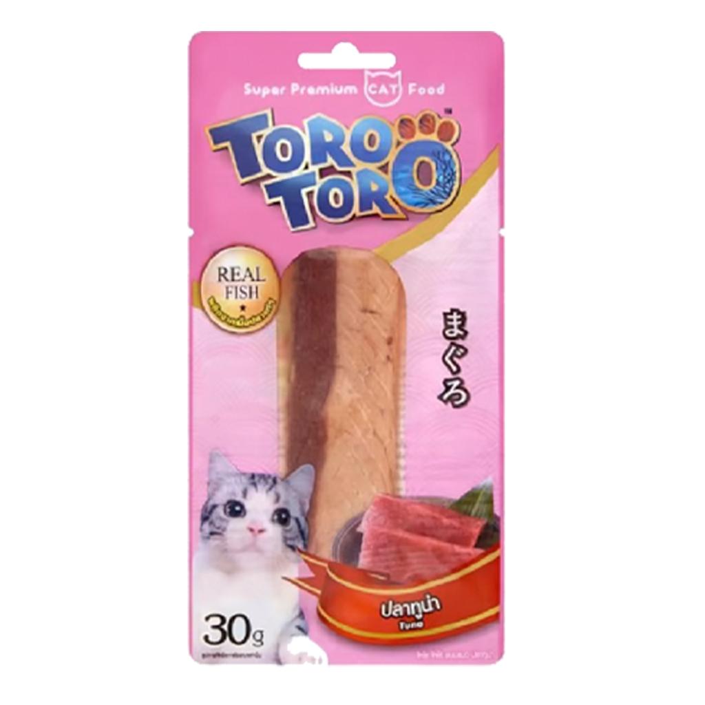 [ยกกล่อง 12 ซอง] ขนมแมว TORO TORO โทโร โทโร่ ปลาชิ้น ไก่ชิ้น ขนาดซอง 30 กรัม