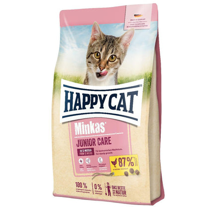 Happy Cat Minkas แฮปปี้แคท อาหารเม็ดสำหรับแมวทุกช่วงวัย และทุกสายพันธุ์ ขนาด 1.5 กก.