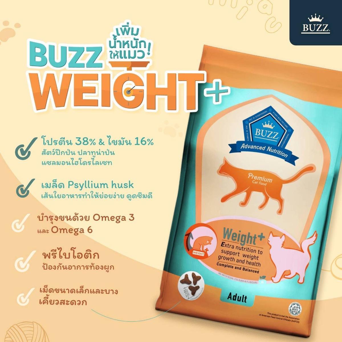 Buzz Advanced Nutrition อาหารแมวพรี่เมี่ยมบัซซ์ ขนาด 1 กก.