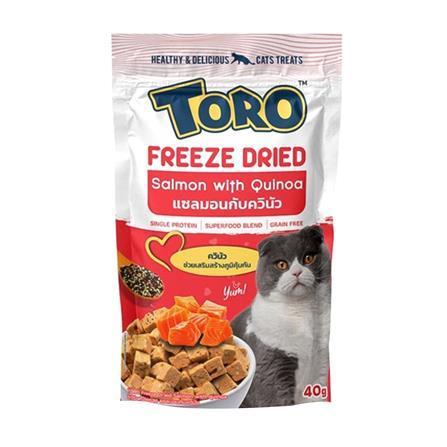 [ยกลัง 12 ซอง] TORO Freeze Dried โทโร่ ขนมฟรีสดราย เนื้อสัตว์ฟรีสดราย สำหรับสัตว์เลี้ยง ขนาด 30-40 กรัม