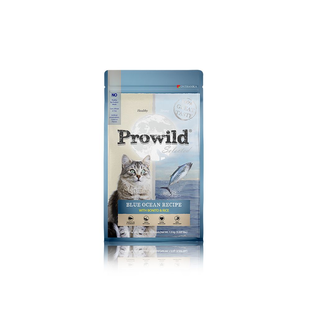 Prowild โปรไวลด์ อาหารแมวเกรด Super Premium เหมาะสำหรับแมวทุกสายพันธ์และทุกช่วงวัย ขนาด 1.5 กก.