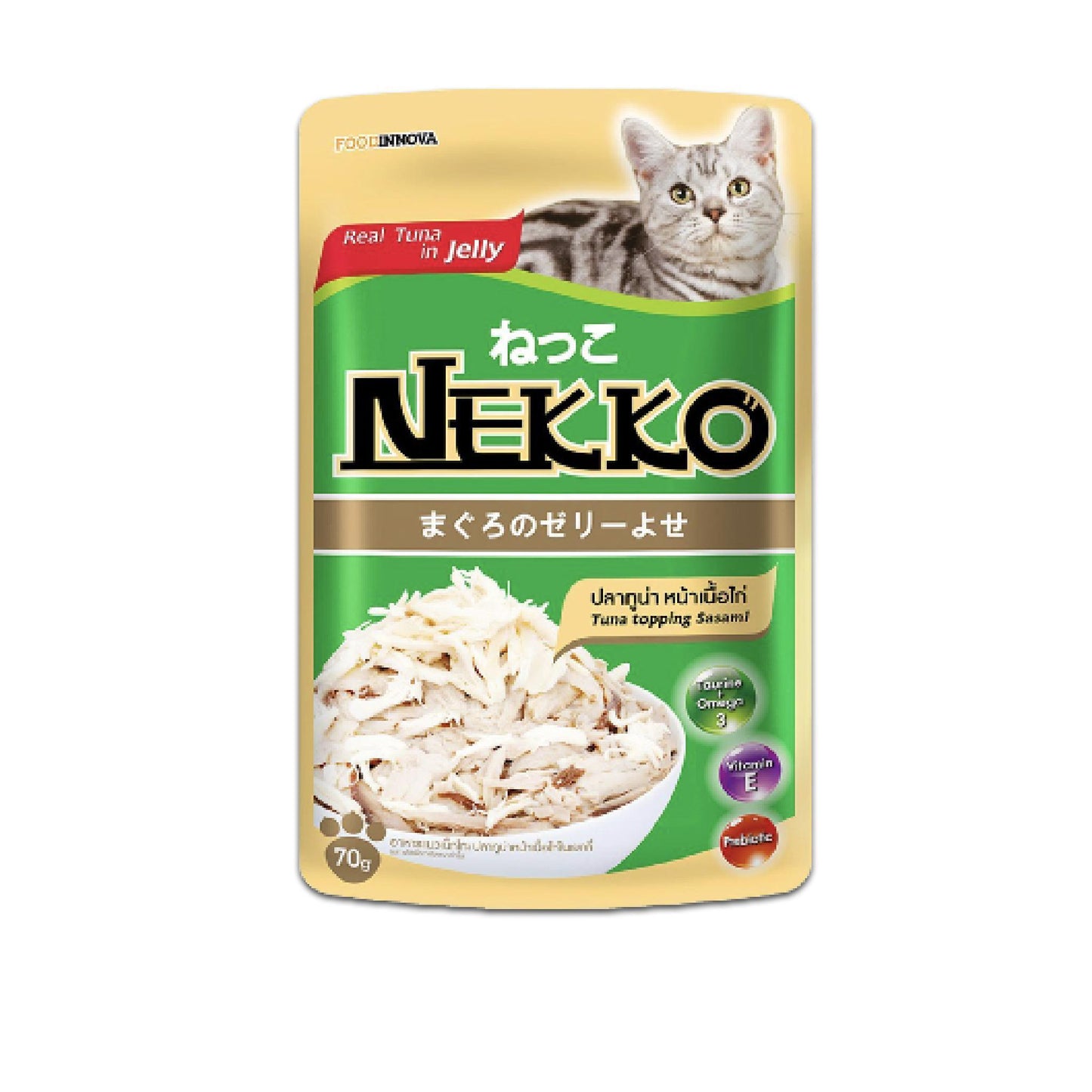 [ขายปลีก] Nekko Pouch อาหารเปียกแมว เน็กโกะ ขนาดซอง 70 กรัม