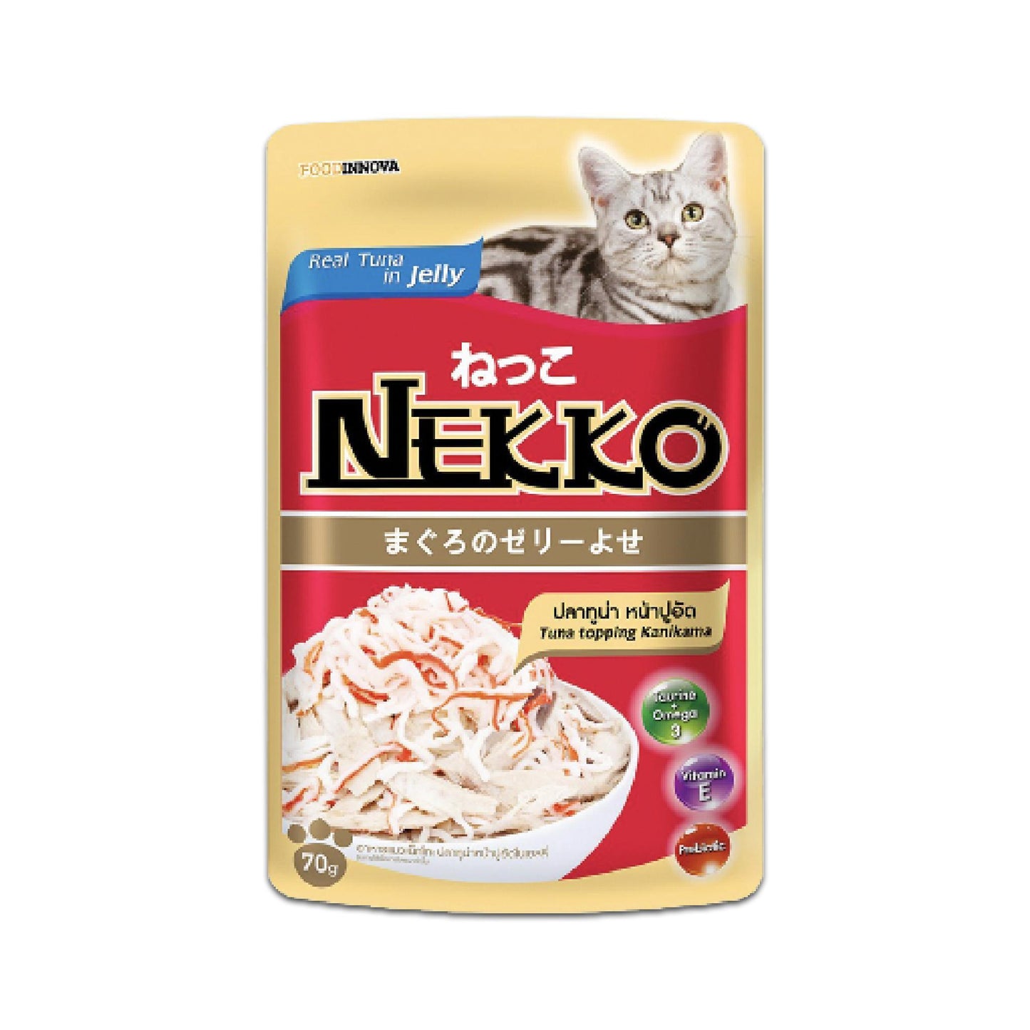 [ขายปลีก] Nekko Pouch อาหารเปียกแมว เน็กโกะ ขนาดซอง 70 กรัม