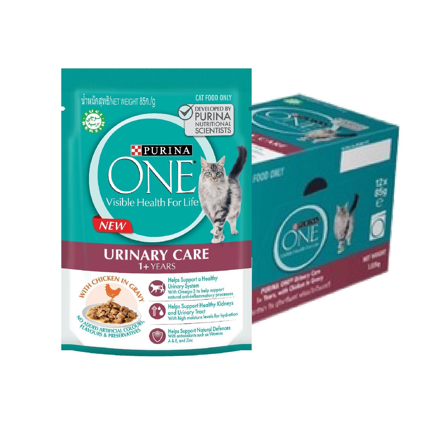 (ยกโหล 12 ซอง) Purina One อาหารเปียกแมว เพียวริน่าวัน สำหรับแมวทุกช่วงวัย ขนาด 85 กรัม/ซอง