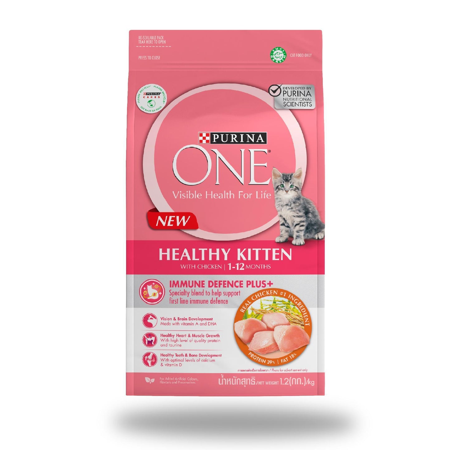 PURINA ONE อาหารแมวเพียวริน่าวัน ขนาด 1.2 กก.