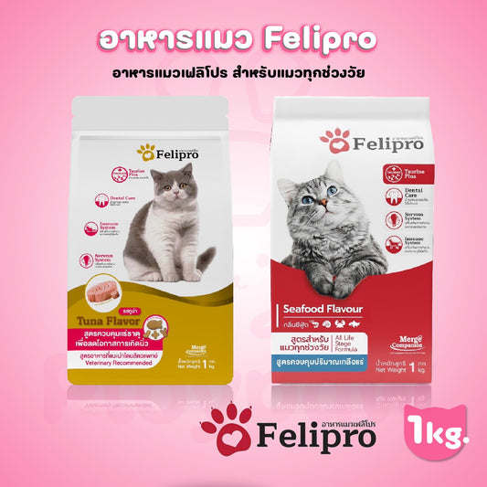 Felipro เฟลิโปร อาหารแมว ป้องกันนิ่ว บำรุงขนสวย ขนาด 1 กก.