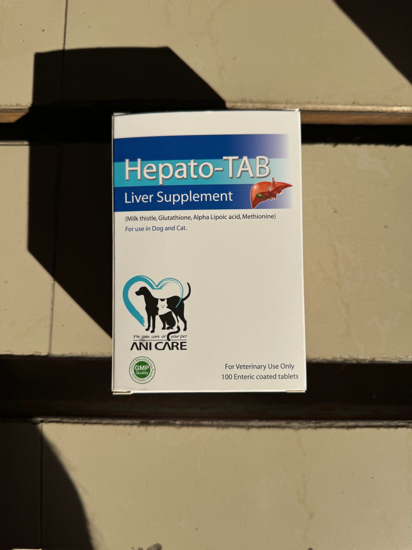 Hepato-TAB วิตามินบำรุงตับสำหรับสุนัขและแมวอายุ 3 เดือนขึ้นไป  ขนาด 1 แผง บรรจุ 10 เม็ด