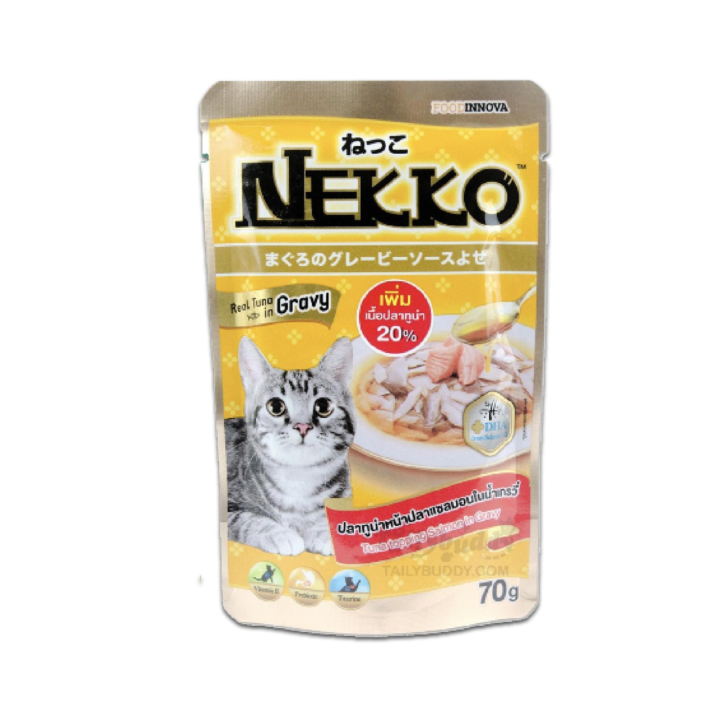 [ยกโหล 12 ซอง] Nekko Pouch อาหารเปียกแมว เน็กโกะ ขนาดซอง 70 กรัม