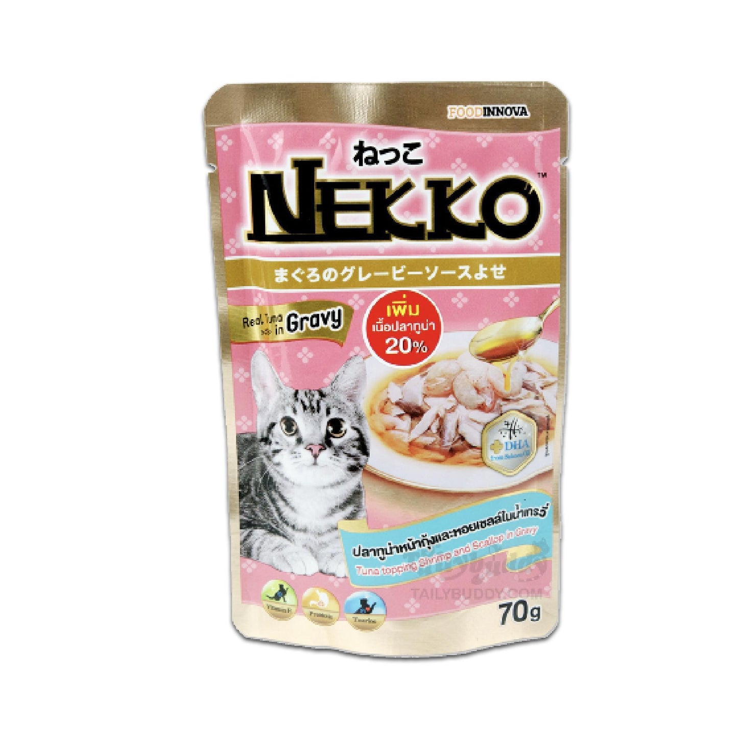 [ขายปลีก] Nekko Pouch อาหารเปียกแมว เน็กโกะ ขนาดซอง 70 กรัม