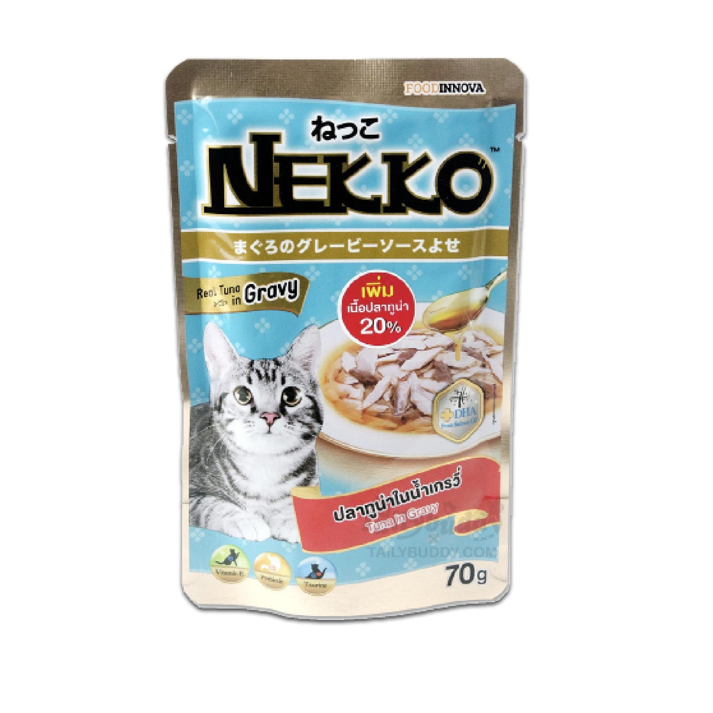 [ขายปลีก] Nekko Pouch อาหารเปียกแมว เน็กโกะ ขนาดซอง 70 กรัม