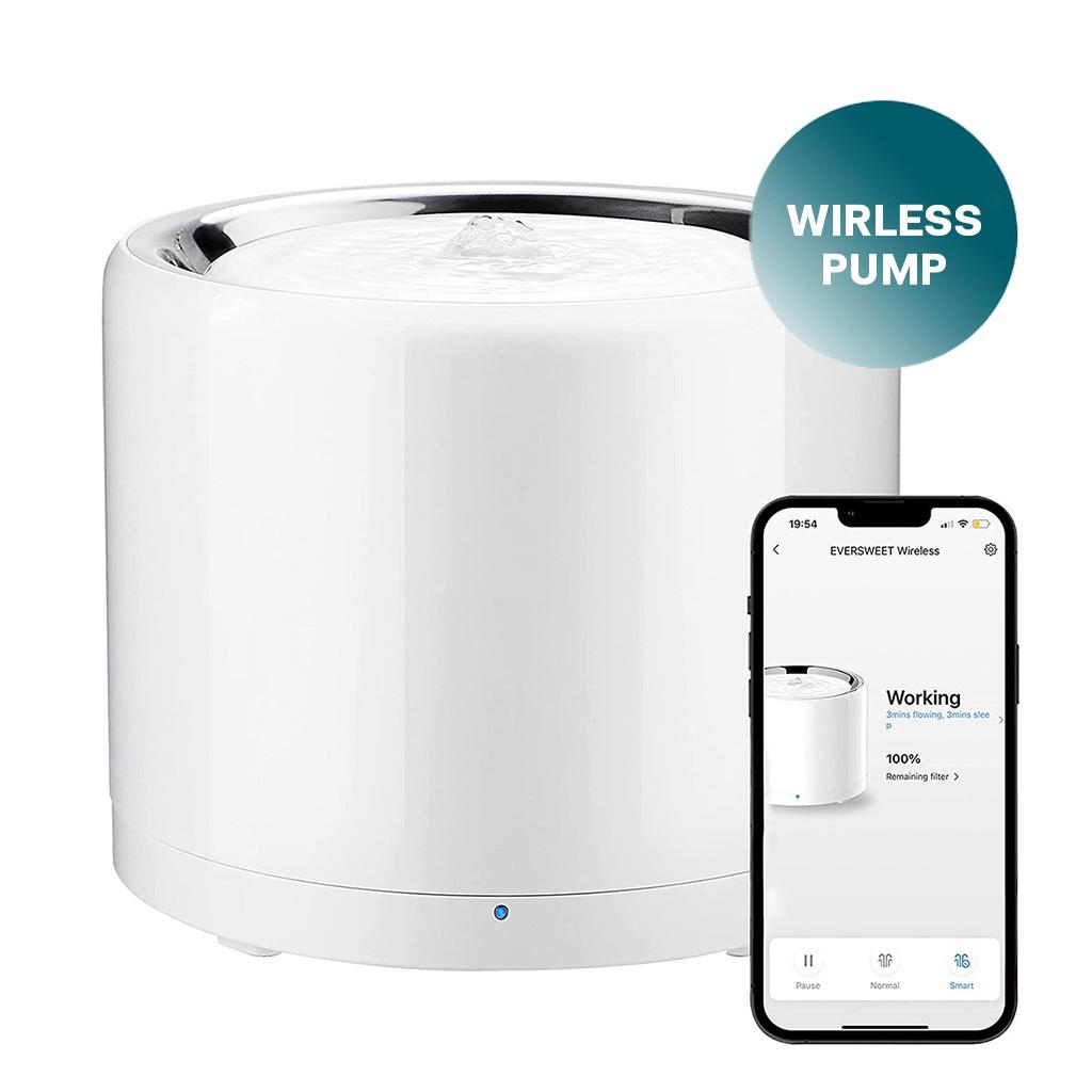 PETKIT Eversweet 3Pro Wireless Water Fountain (Global Version) ประกันศูนย์ไทย1ปี น้ำพุแมวอัตโนมัติ 3โปร ปั๊มน้ำไร้สาย ขนาด 1.8 ลิตร