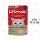 [โหล 12 ซอง] Lifemate อาหารเปียกแมวไลฟ์เมด ซอง ขนาด 60-70g เนื้อแท้เกรดพรีเมี่ยม ปรับสมดุลลำไส้