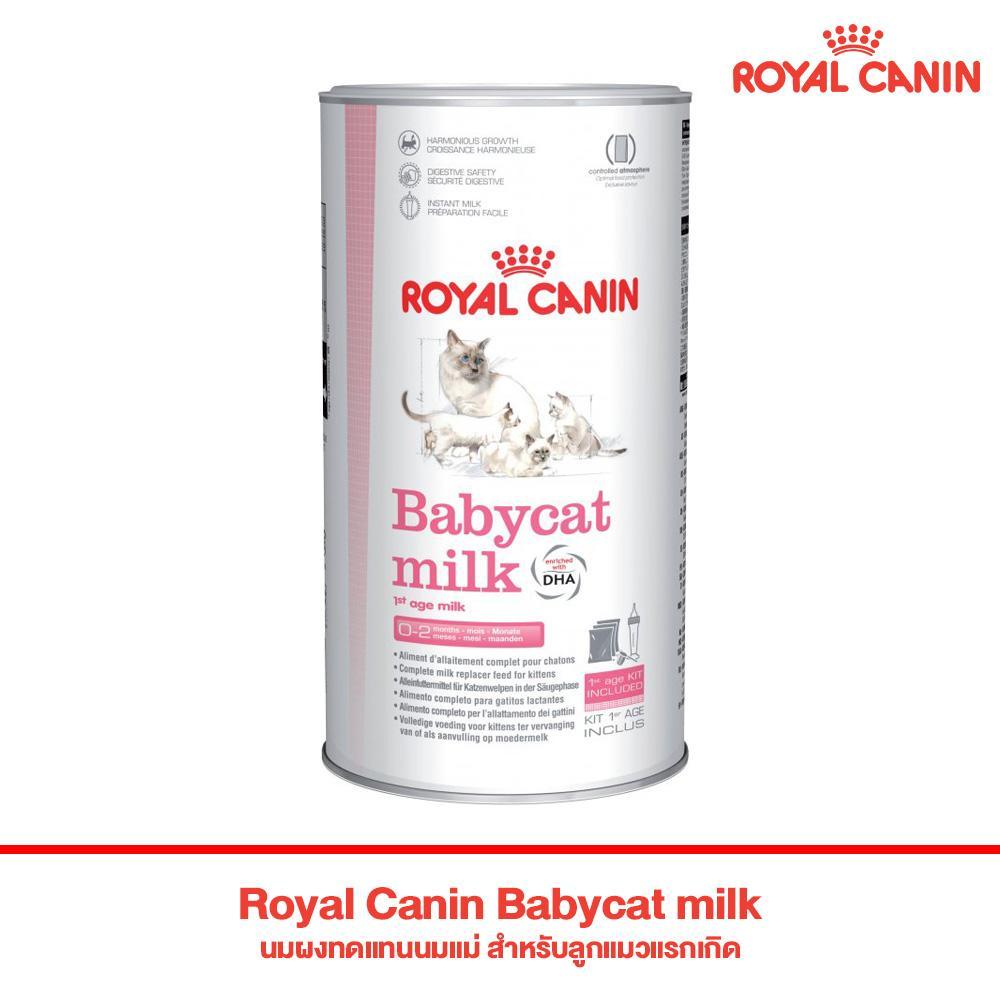 Royal Canin Babycat milk นมผงทดแทนนมแม่ สำหรับลูกแมวแรกเกิดถึงหย่านม (0-2 เดือน)	ขนาด 300 กรัม