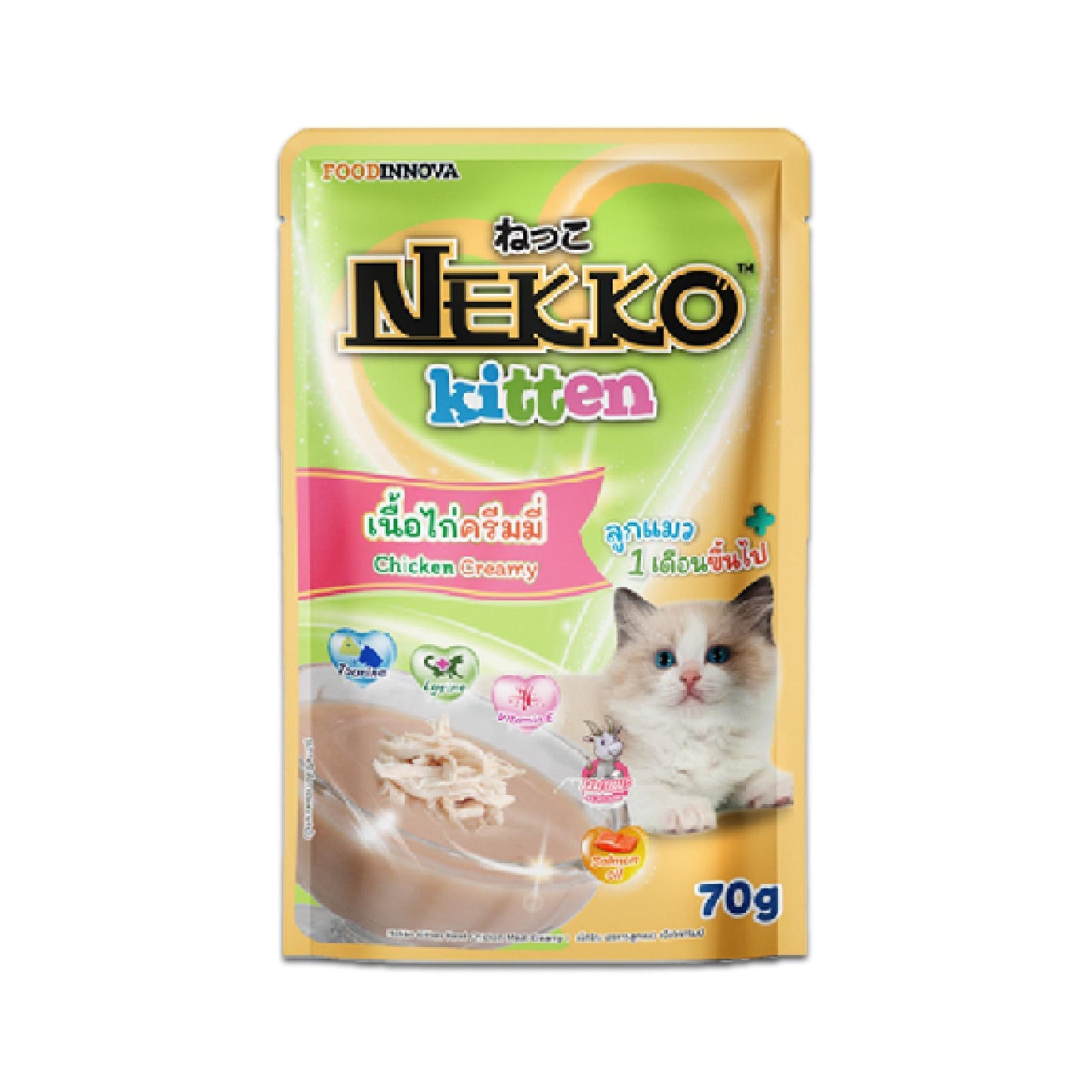 [ขายปลีก] Nekko Pouch อาหารเปียกแมว เน็กโกะ ขนาดซอง 70 กรัม