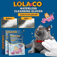 LOLA&CO Waterless Cleansing Glove ถุงมือเช็ดทำความสะอาดสัตว์เลี้ยง แบบไม่ต้องใช้น้ำ (1 กล่อง บรรจุ 7ชิ้น)