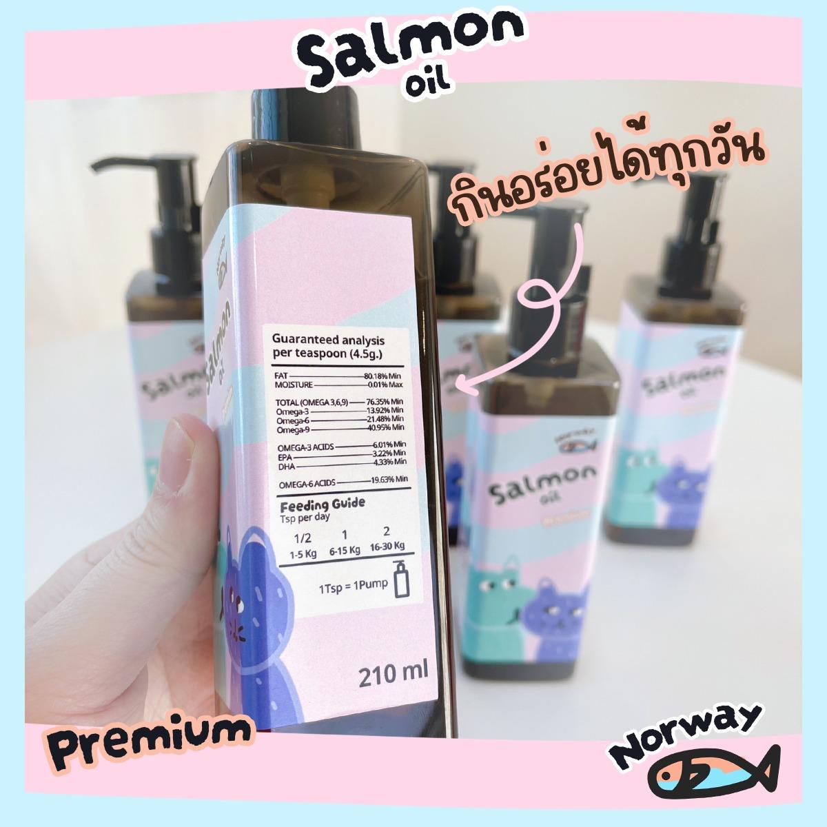 น้ำมันปลาแซลมอน รอยัลคราฟท์ Royal Craft Salmon Oil บำรุงขนและผิวหนัง ขวดปั๊ม ขนาด 210 มล.