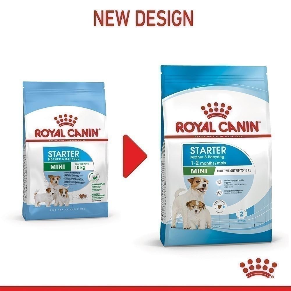 [1kg.] Royal Canin Mini Starter Mother & Baby Dog 1 กก. อาหารเม็ดแม่สุนัขและลูกสุนัขหย่านม พันธุ์เล็กอายุ 1-2 เดือน (โรยัล คานิน)