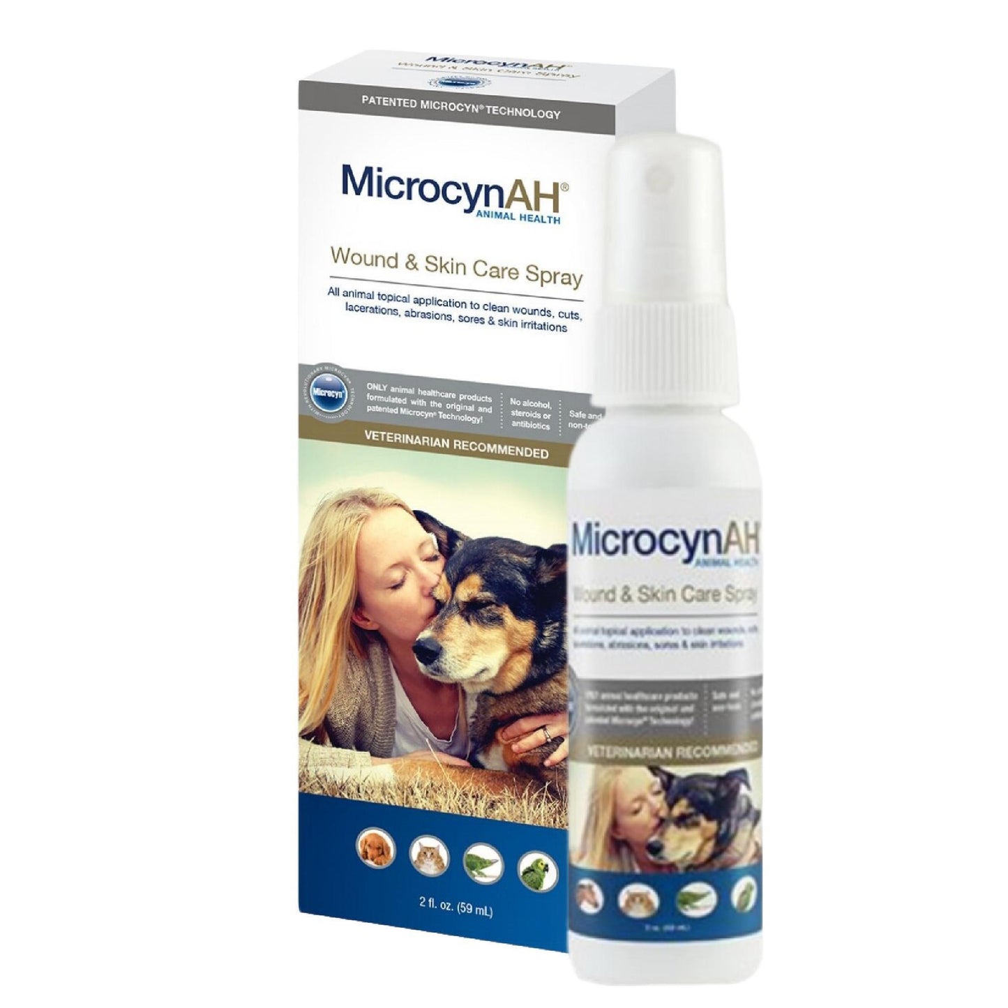 MicrocynAH Wound & Skin Spray สเปรย์สำหรับสัตว์เลี้ยง