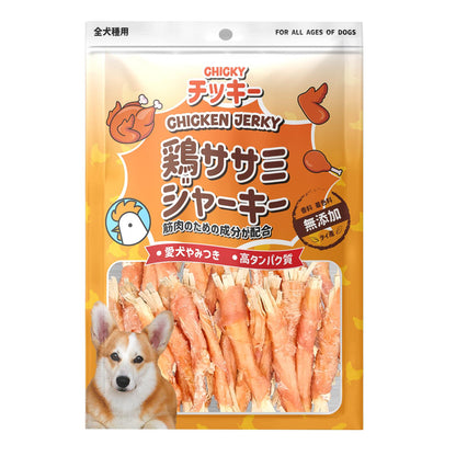 [Size L] ขนมสุนัข Chicky Chicken Jerky ทำจากไก่ โปรตีนสูง ไม่ปรุงรส ไม่แต่งสี