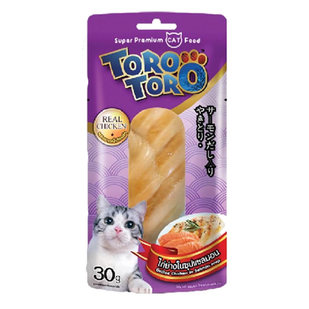 ขนมแมว TORO TORO โทโร โทโร่ ปลาชิ้น ไก่ชิ้น ขนาดซอง 30 กรัม