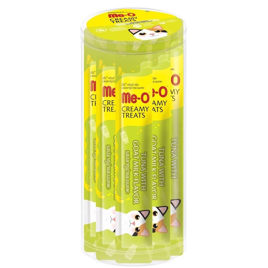 [กระปุก 36 ซอง] ขนมแมวเลียมีโอ Meo Creamy มีโอ ครีมมี่ ทรีต ขนาดซอง 15 กรัม(g.)